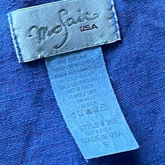 Women's 100% Linen Lilac 3/4 Sleeve Pullover Top (S) - Picture 11 of 12